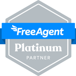 FreeAgent platinum partner badge 2023