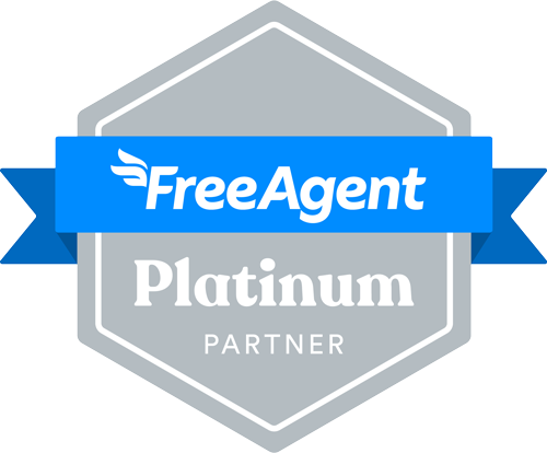FreeAgent platinum partner badge 2023